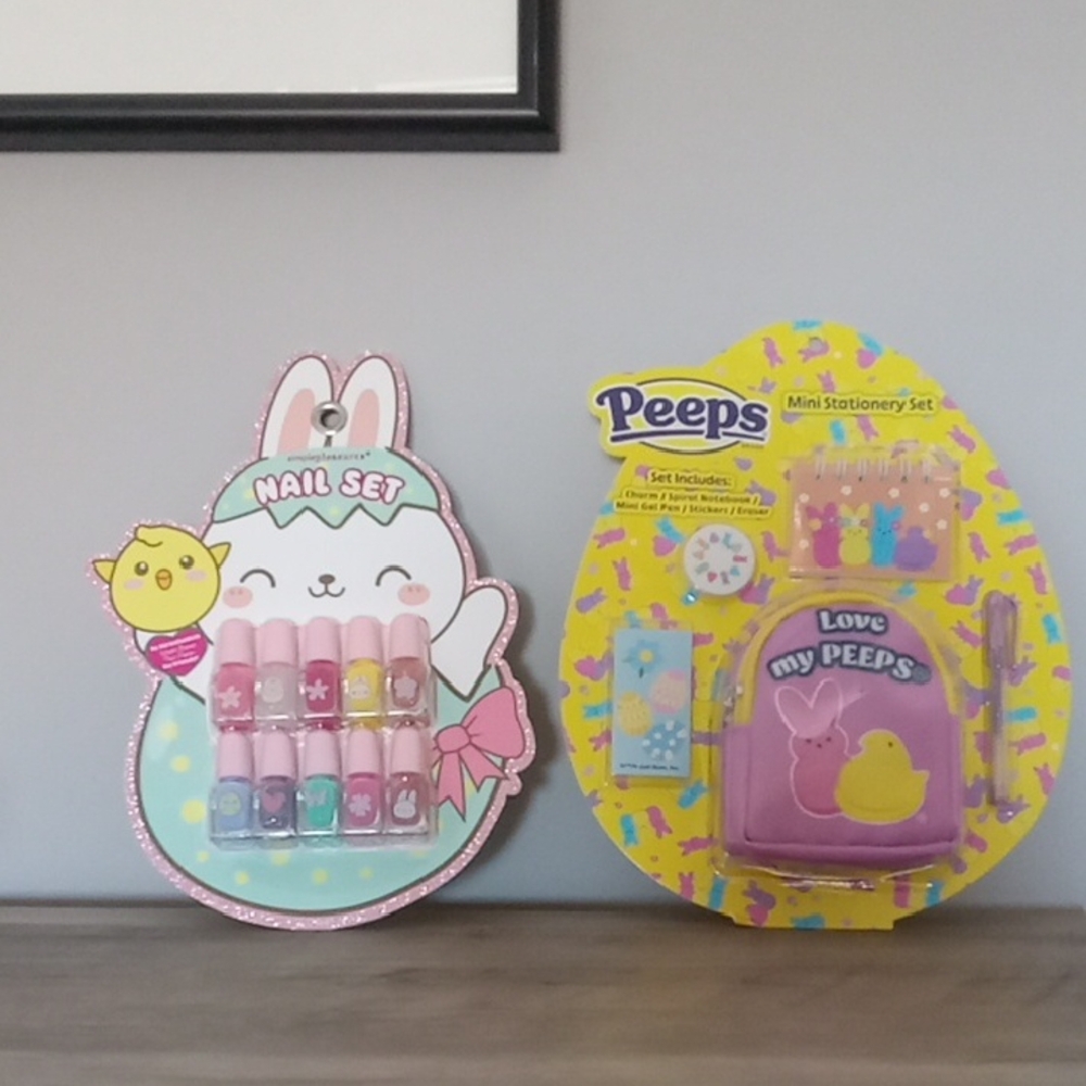 Peeps Mini Stationery Set and Nail Set🐥🐥🐥🐥🐣🐣🐣🐣